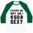 Virgin Teez  Baseball Tee Unisex Classic Baseball Tee / x-small / White/Dark Green EXCUSE ME WHY AM I SO SEXY UNISEX CLASSIC BASEBALL TEE
