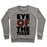 Virgin Teez  Pullover Crewneck Sweatshirt / x-small / Heathered Gray EYE OF THE TIGER CREWNECK SWEATSHIRT