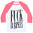 Virgin Teez  Baseball Tee Unisex Classic Baseball Tee / x-small / White/Neon Pink F*** BURPEES UNISEX CLASSIC BASEBALL TEE