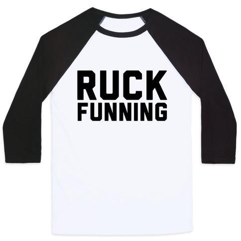 Virgin Teez  Baseball Tee Unisex Classic Baseball Tee / x-small / White/Black F*** RUNNING UNISEX CLASSIC BASEBALL TEE
