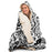 Abstract Pattren Hooded Blanket