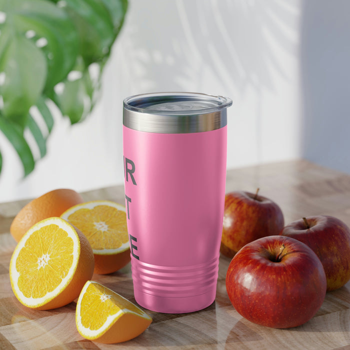 Custom Logo Tumbler, Team Logo Here Tumbler, Personalized Tumbler, Text on a Tumbler, Your Business Logo or Brand Logo Ringneck Tumbler, 20oz