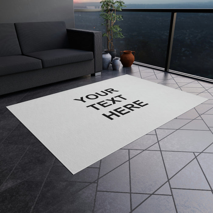 Personalized Rug, Custom Rug, With Your Own Text or Design, Handmade Custom Rug , Customized Outdoor Rug