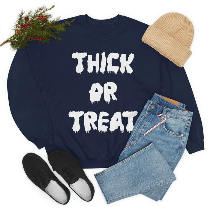 Thick Or Treat  White Print