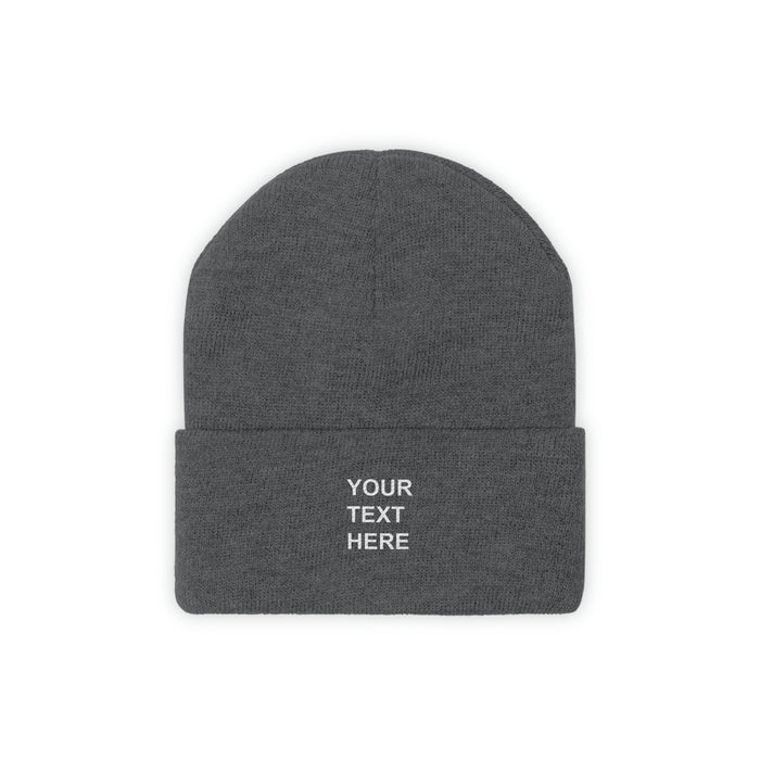 Personalized Knit Beanie, Custom Knit Beanie, With Your Own Text, Custom Knit Beanie