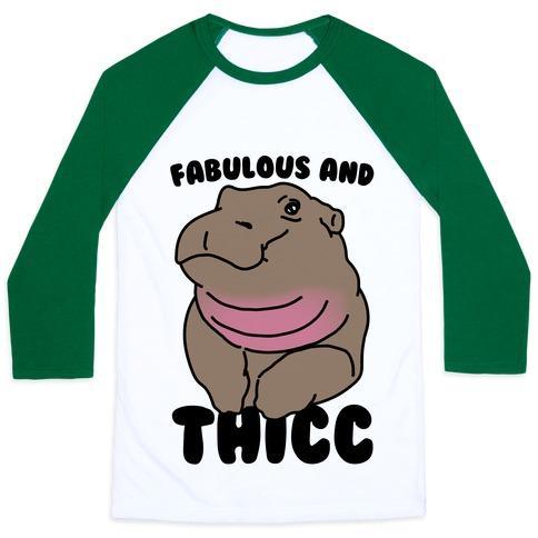 Virgin Teez  Baseball Tee Unisex Classic Baseball Tee / x-small / White/Dark Green FABULOUS AND THICC UNISEX CLASSIC BASEBALL TEE