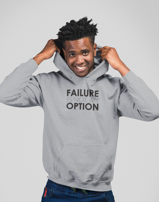Virgin Teez Pull Over Hoodie Failure is not an option Hoodie