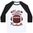 Virgin Teez  Baseball Tee Unisex Classic Baseball Tee / x-small / White/Black FALL MEANS FOOTBALL UNISEX CLASSIC BASEBALL TEE