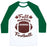 Virgin Teez  Baseball Tee Unisex Classic Baseball Tee / x-small / White/Dark Green FALL MEANS FOOTBALL UNISEX CLASSIC BASEBALL TEE