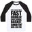 Virgin Teez  Baseball Tee Unisex Classic Baseball Tee / x-small / White/Black FAST DRIBBLIN' COURT RUNNIN' BASKET SHOOTIN' GIRL (VINTAGE) UNISEX CLASSIC BASEBALL TEE