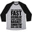 Virgin Teez  Baseball Tee Unisex Tri-Blend Baseball Tee / small / Athletic Gray / Black FAST DRIBBLIN' COURT RUNNIN' BASKET SHOOTIN' GIRL (VINTAGE) UNISEX TRI-BLEND BASEBALL TEE
