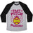 Virgin Teez  Baseball Tee Unisex Tri-Blend Baseball Tee / small / Athletic Gray / Black FAST PITCH PRINCESS UNISEX TRI-BLEND BASEBALL TEE