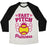 Virgin Teez  Baseball Tee Unisex Tri-Blend Baseball Tee / small / Oatmeal / Black FAST PITCH PRINCESS UNISEX TRI-BLEND BASEBALL TEE