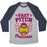 Virgin Teez  Baseball Tee Unisex Tri-Blend Baseball Tee / small / Athletic Gray / Navy FAST PITCH PRINCESS UNISEX TRI-BLEND BASEBALL TEE