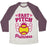 Virgin Teez  Baseball Tee Unisex Tri-Blend Baseball Tee / small / Oatmeal / Maroon FAST PITCH PRINCESS UNISEX TRI-BLEND BASEBALL TEE