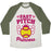 Virgin Teez  Baseball Tee Unisex Tri-Blend Baseball Tee / small / Oatmeal / Moss FAST PITCH PRINCESS UNISEX TRI-BLEND BASEBALL TEE
