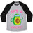 Virgin Teez  Baseball Tee Unisex Tri-Blend Baseball Tee / small / Athletic Gray / Black FAT AND HEALTHY UNISEX TRI-BLEND BASEBALL TEE