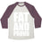 Virgin Teez  Baseball Tee Unisex Tri-Blend Baseball Tee / small / Oatmeal / Maroon FAT AND PROUD UNISEX TRI-BLEND BASEBALL TEE