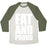 Virgin Teez  Baseball Tee Unisex Tri-Blend Baseball Tee / small / Oatmeal / Moss FAT AND PROUD UNISEX TRI-BLEND BASEBALL TEE