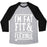 Virgin Teez  Baseball Tee Unisex Tri-Blend Baseball Tee / small / Athletic Gray / Black FAT FIT AND FLEXIBLE UNISEX TRI-BLEND BASEBALL TEE
