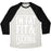 Virgin Teez  Baseball Tee Unisex Tri-Blend Baseball Tee / small / Oatmeal / Black FAT FIT AND FLEXIBLE UNISEX TRI-BLEND BASEBALL TEE
