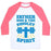 Virgin Teez  Baseball Tee Unisex Classic Baseball Tee / x-small / White/Neon Pink FATHER SON & THE SWOLEY SPIRIT UNISEX CLASSIC BASEBALL TEE