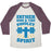 Virgin Teez  Baseball Tee Unisex Tri-Blend Baseball Tee / small / Oatmeal / Maroon FATHER SON & THE SWOLEY SPIRIT UNISEX TRI-BLEND BASEBALL TEE