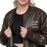 Personalized Embroidered Leather Jacket , Custom Leather Jacket, Embroidery With Your Own Text, Custom Unisex Leather jacket