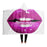 Purple Lips Hooded Blanket