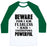 Virgin Teez  Baseball Tee Unisex Classic Baseball Tee / x-small / White/Dark Green FEARLESS AND POWERFUL UNISEX CLASSIC BASEBALL TEE