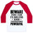 Virgin Teez  Baseball Tee Unisex Classic Baseball Tee / x-small / White/Red FEARLESS AND POWERFUL UNISEX CLASSIC BASEBALL TEE