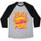 Virgin Teez  Baseball Tee Unisex Tri-Blend Baseball Tee / small / Athletic Gray / Black FEAST MODE UNISEX TRI-BLEND BASEBALL TEE