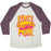 Virgin Teez  Baseball Tee Unisex Tri-Blend Baseball Tee / small / Oatmeal / Maroon FEAST MODE UNISEX TRI-BLEND BASEBALL TEE