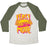 Virgin Teez  Baseball Tee Unisex Tri-Blend Baseball Tee / small / Oatmeal / Moss FEAST MODE UNISEX TRI-BLEND BASEBALL TEE