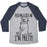 Virgin Teez  Baseball Tee Unisex Tri-Blend Baseball Tee / small / Athletic Gray / Navy FEED ME AND TELL ME I'M PRETTY LITTLE FAT PARODY UNISEX TRI-BLEND BASEBALL TEE