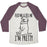 Virgin Teez  Baseball Tee Unisex Tri-Blend Baseball Tee / small / Oatmeal / Maroon FEED ME AND TELL ME I'M PRETTY LITTLE FAT PARODY UNISEX TRI-BLEND BASEBALL TEE