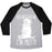 Virgin Teez  Baseball Tee Unisex Tri-Blend Baseball Tee / small / Athletic Gray / Black FEED ME AND TELL ME I'M PRETTY LITTLE FAT PARODY WHITE PRINT UNISEX TRI-BLEND BASEBALL TEE