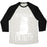 Virgin Teez  Baseball Tee Unisex Tri-Blend Baseball Tee / small / Oatmeal / Black FEED ME AND TELL ME I'M PRETTY LITTLE FAT PARODY WHITE PRINT UNISEX TRI-BLEND BASEBALL TEE