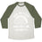Virgin Teez  Baseball Tee Unisex Tri-Blend Baseball Tee / small / Oatmeal / Moss FEED ME TACOS UNISEX TRI-BLEND BASEBALL TEE