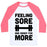 Virgin Teez  Baseball Tee Unisex Classic Baseball Tee / x-small / White/Neon Pink FEELING SORE AND READY FOR MORE UNISEX CLASSIC BASEBALL TEE