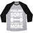 Virgin Teez  Baseball Tee Unisex Tri-Blend Baseball Tee / small / Athletic Gray / Black FEELING SORE AND READY FOR MORE UNISEX TRI-BLEND BASEBALL TEE
