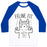 Virgin Teez  Baseball Tee Unisex Classic Baseball Tee / x-small / White/Blue FELINE FIT UNISEX CLASSIC BASEBALL TEE