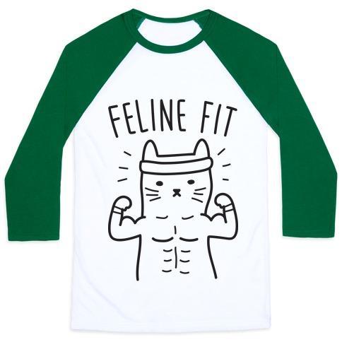 Virgin Teez  Baseball Tee Unisex Classic Baseball Tee / x-small / White/Dark Green FELINE FIT UNISEX CLASSIC BASEBALL TEE