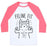 Virgin Teez  Baseball Tee Unisex Classic Baseball Tee / x-small / White/Neon Pink FELINE FIT UNISEX CLASSIC BASEBALL TEE