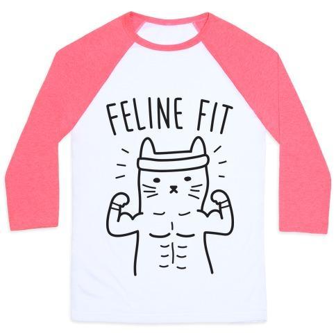 Virgin Teez  Baseball Tee Unisex Classic Baseball Tee / x-small / White/Neon Pink FELINE FIT UNISEX CLASSIC BASEBALL TEE