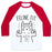 Virgin Teez  Baseball Tee Unisex Classic Baseball Tee / x-small / White/Red FELINE FIT UNISEX CLASSIC BASEBALL TEE