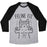 Virgin Teez  Baseball Tee Unisex Tri-Blend Baseball Tee / small / Athletic Gray / Black FELINE FIT UNISEX TRI-BLEND BASEBALL TEE