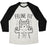 Virgin Teez  Baseball Tee Unisex Tri-Blend Baseball Tee / small / Oatmeal / Black FELINE FIT UNISEX TRI-BLEND BASEBALL TEE