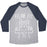 Virgin Teez  Baseball Tee Unisex Tri-Blend Baseball Tee / small / Athletic Gray / Navy FELINE FIT (WHITE) UNISEX TRI-BLEND BASEBALL TEE