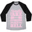 Virgin Teez  Baseball Tee Unisex Tri-Blend Baseball Tee / small / Athletic Gray / Black FEMALES ARE STRONG AS HELL UNISEX TRI-BLEND BASEBALL TEE